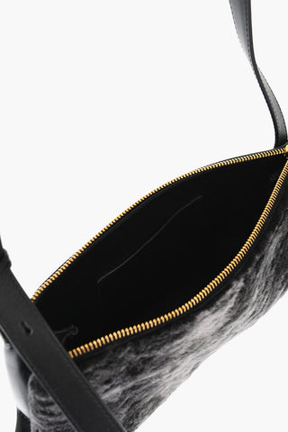 Borsa a Spalla EMPIRE in Shearling con Tracolla Regolabile