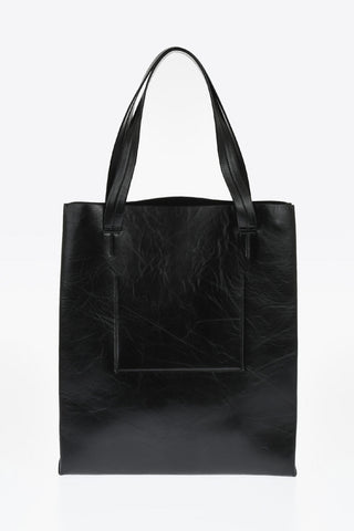 Borsa Tote FOLDABLE in Pelle con Tasche Interne