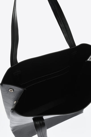 Borsa Tote FOLDABLE in Pelle con Tasche Interne