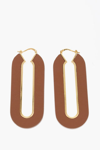 Leather PRECIOUS WILDNESS Hoop Earrings