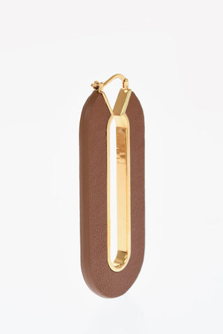 Leather PRECIOUS WILDNESS Hoop Earrings
