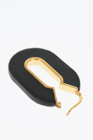 Leather PRECIOUS WILDNESS Hoop Earrings