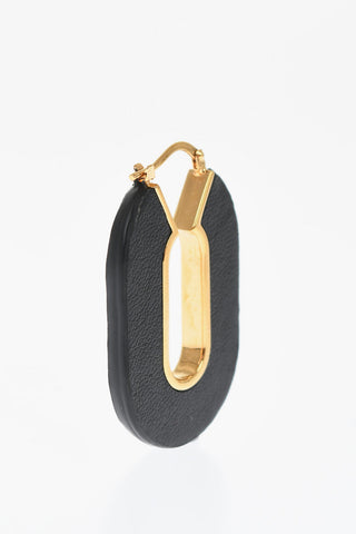 Leather PRECIOUS WILDNESS Hoop Earrings