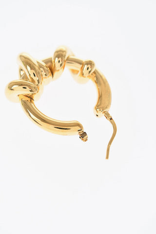 Brass MASSIVE KNOTS Hoop Earrings