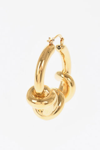 Brass MASSIVE KNOTS Hoop Earrings