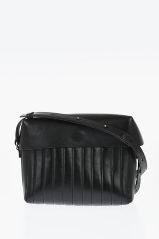 Quilted Leather LID Crossbody Bag