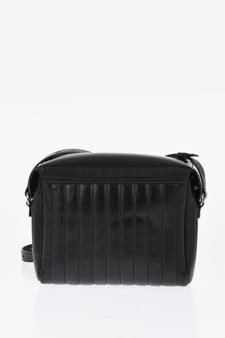 Quilted Leather LID Crossbody Bag
