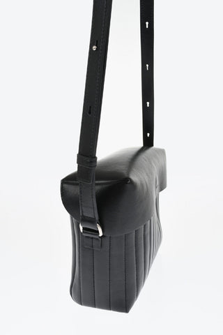 Quilted Leather LID Crossbody Bag