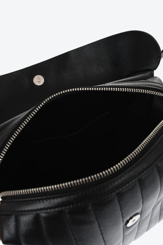 Quilted Leather LID Crossbody Bag