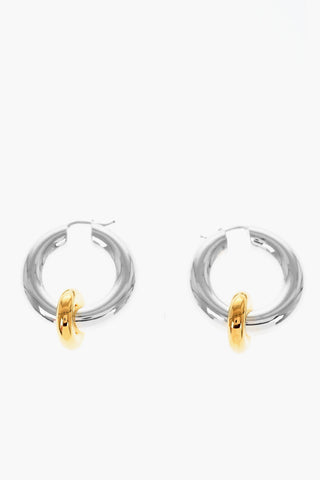 Orecchini a Cerchio EMBRACE in Ottone con Pendente