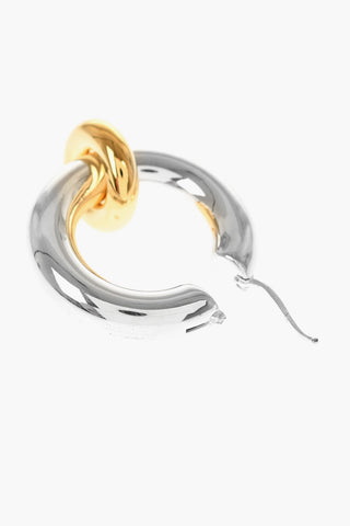 Orecchini a Cerchio EMBRACE in Ottone con Pendente