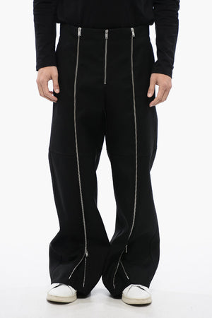 Pantaloni A Vita Alta Con Zip