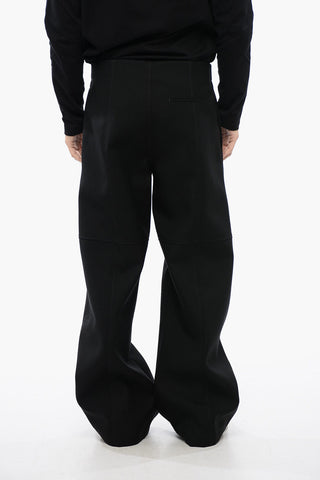 Pantaloni A Vita Alta Con Zip