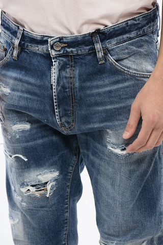 Jeans Cool Guy Fit in Denim Distressed 17cm