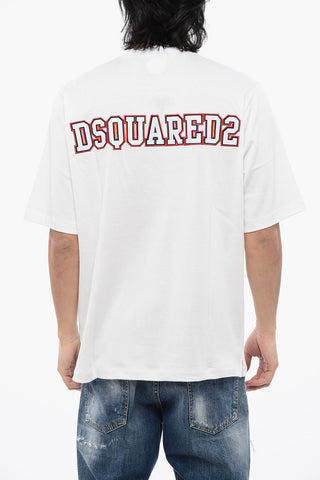 T-Shirt Football Fit aus Baumwollmischung mit Logo-Applikation