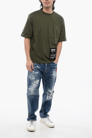 Loose Fit T-Shirt mit Logo-Print