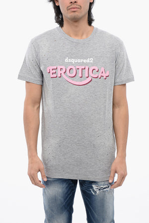 Muscle Fit T-Shirt mit Distressed-Effekt