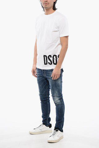 T-Shirt Cool Fit in Cotone con Logo Stampato