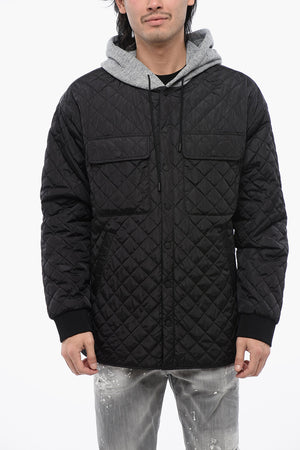 Steppjacke mit gefütterter Kapuze