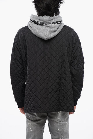 Steppjacke mit gefütterter Kapuze