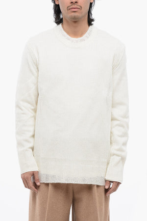 Double-Fabric Crewneck Sweater