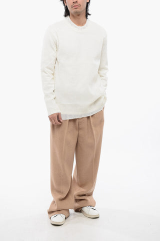 Double-Fabric Crewneck Sweater