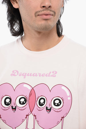 Rundhals-T-Shirt CUPID'S CLUB aus Baumwolle