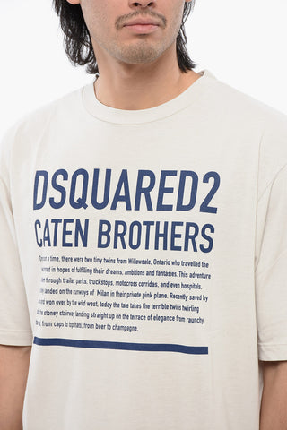 Loose Fit T-Shirt mit Lettering