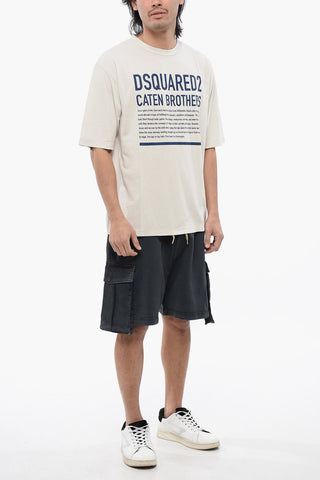 Loose Fit T-Shirt mit Lettering