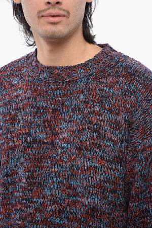 Melange Wool Sweater CHUNKY Crewneck