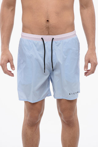 Two-Tone Boxer Swim Briefs