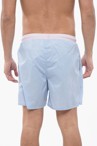 Two-Tone Boxer Swim Briefs