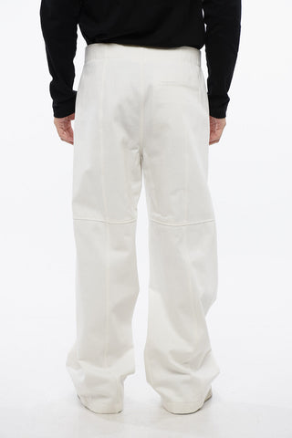 Pantaloni A Vita Alta Con Zip