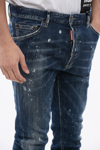 Distressed Cool Guy Denims with Dark Wash