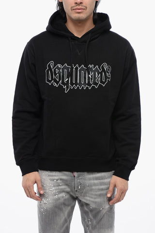Felpa Hoodie GOTHIC con Logo in Cristalli