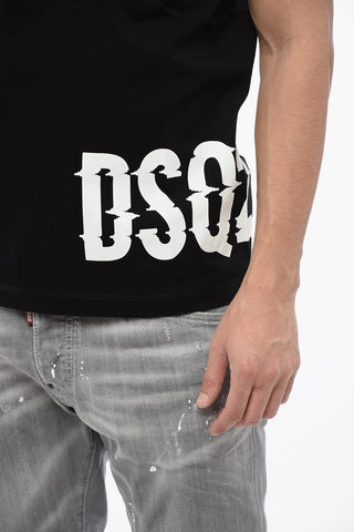 Cotton Cool Fit T-Shirt with Printed Logo