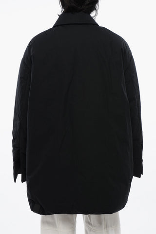 Daunenjacke mit Kragen und Reißverschluss