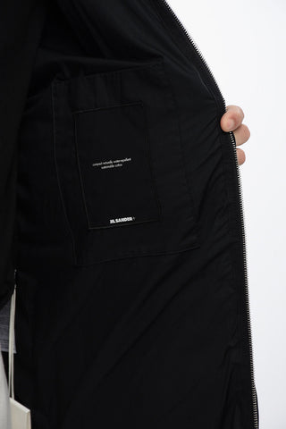 Daunenjacke mit Kragen und Reißverschluss