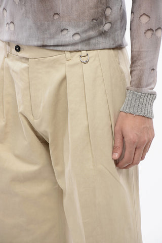 Trousers LEXNDER with Pleats and Stud Details