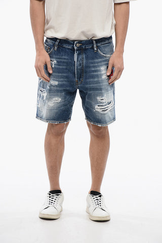 Distressed Denim MARINE Shorts