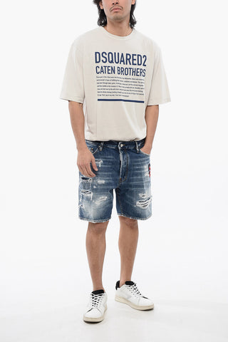 Distressed Denim MARINE Shorts