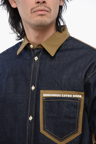 Two-toned CATEN BROS Denim Shirt