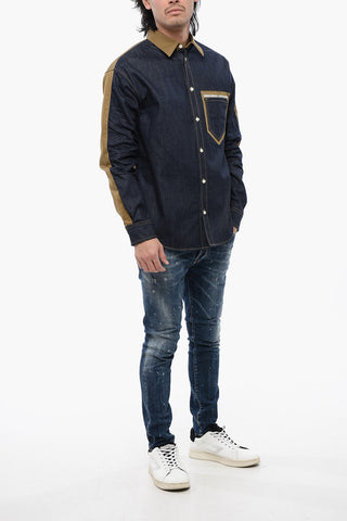Two-toned CATEN BROS Denim Shirt