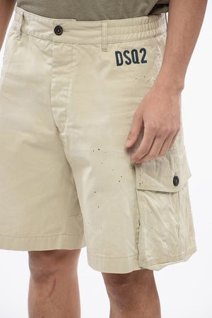 Cargo Shorts STAMPS 64 T. with Paint Effect