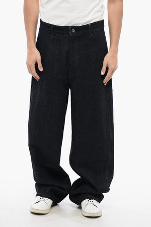Dark-Wash Straight-Fit Jeans