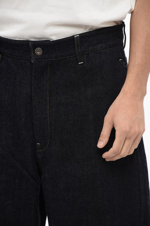 Dark-Wash Straight-Fit Jeans