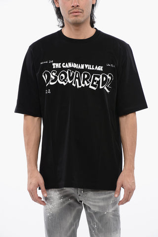 Skater Fit T-Shirt with Contrast Print