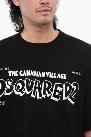 Skater Fit T-Shirt with Contrast Print