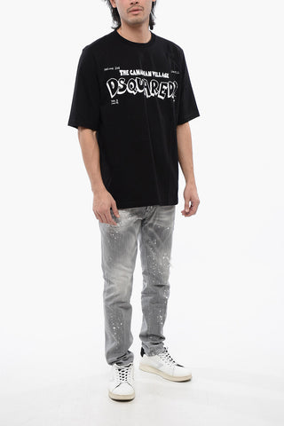 Skater Fit T-Shirt with Contrast Print