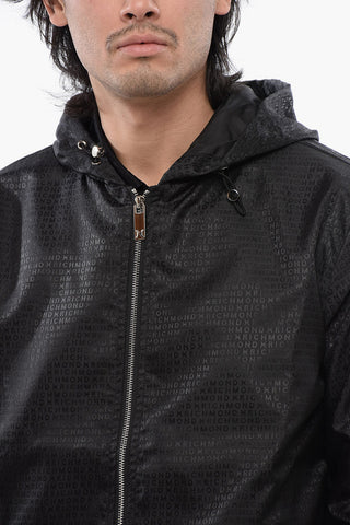 Windbreaker with Ton-sur-ton Allover Logo Print